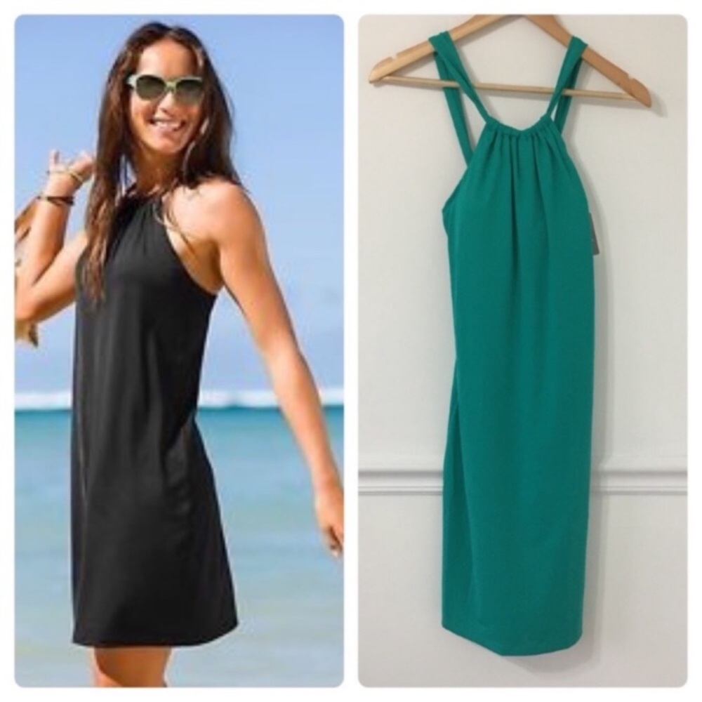 Athleta Kokomo Fiji Green Swim Dress.